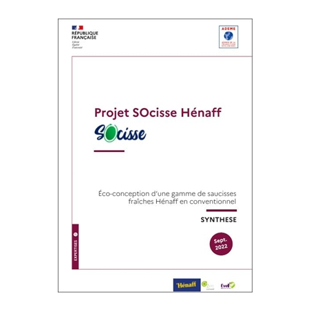 Projet SOcisse : éco-conception d'une gamme de saucisses fraîches Hénaff en conventionnel