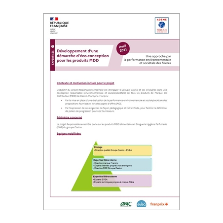Développement d'une démarche d'écoconception pour les produits MDD