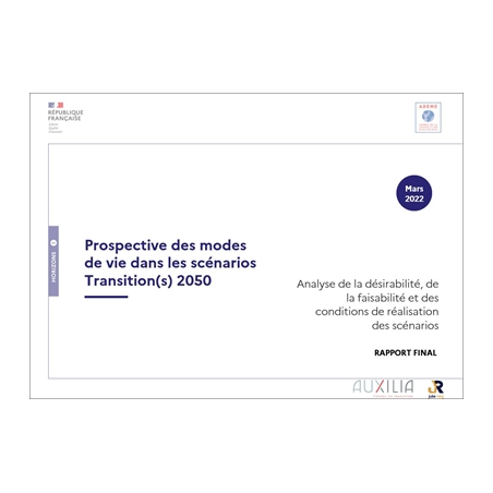 Prospective des modes de vie dans les scénarios Transition(s) 2050