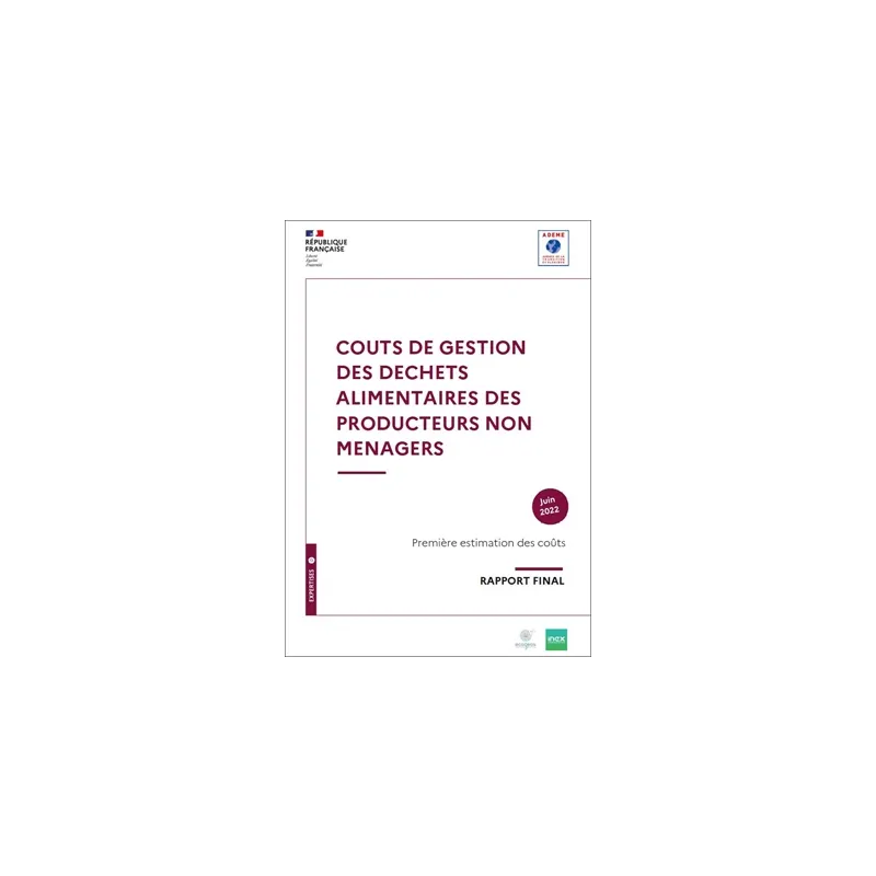 La librairie ADEME - Couts de gestion des déchets alimentaires des ...