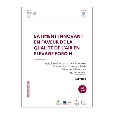 Bâtiment innovant en faveur de la qualité de l'air en élevage porcin