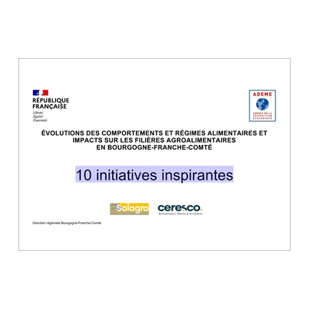 Evolutions des comportements et régimes alimentaires et impacts sur les filières agroalimentaires en Bourgogne-Franche-Comté
