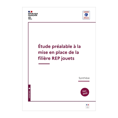 Étude préalable à la mise en place de la filière REP Jouets