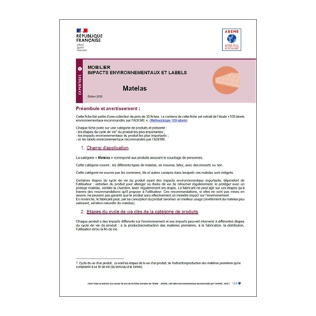 Mobilier - Impacts environnementaux et labels