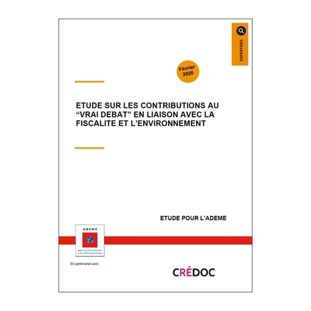 Étude sur les contributions au "vrai débat" en liaison avec la fiscalité et l'environnement
