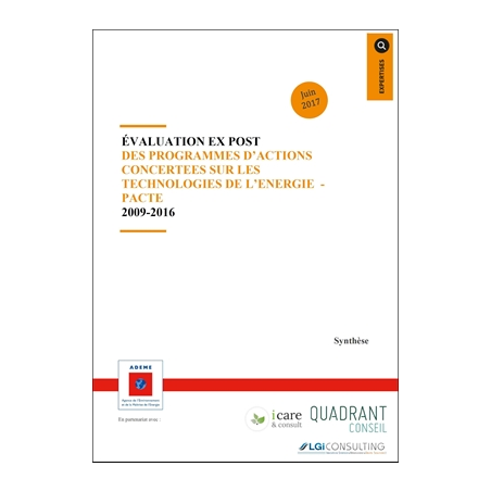 Evaluation des programmes d'actions concertées sur l'énergie dans le bâtiment (PACTE)