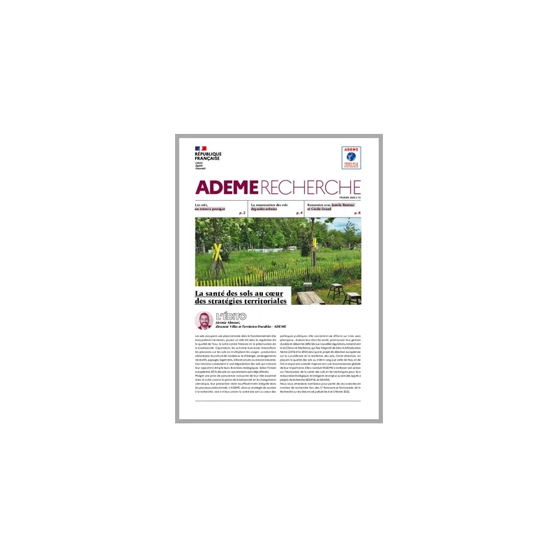 Lettre ADEME Recherche N 50 Janvier 2025 Lettre ADEME Recherche N 50 Janvier 2025