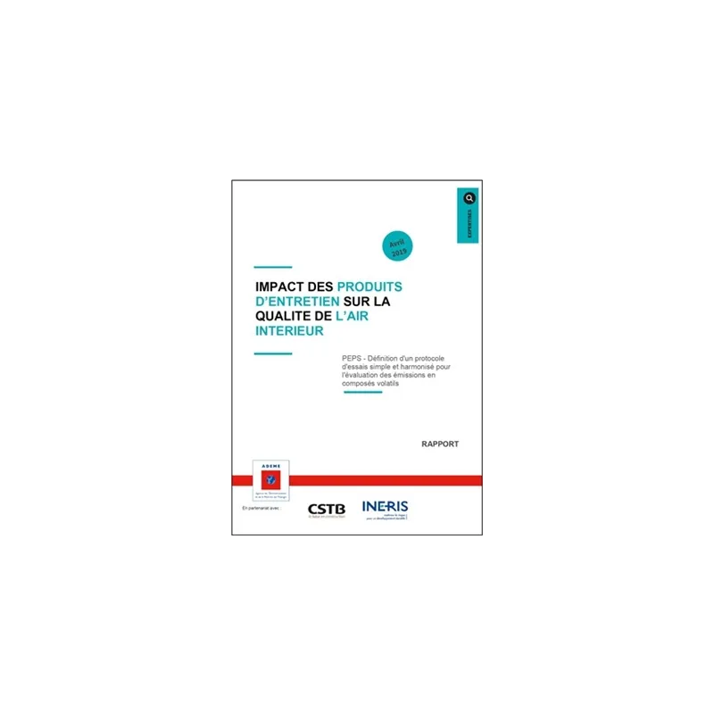 La librairie ADEME - Impact des produits d'entretien sur la qualité de ...