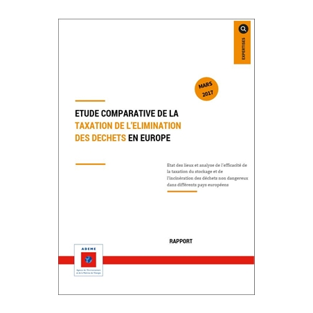 Etude comparative de la taxation de l'élimination des déchets en Europe