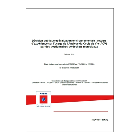 Décision publique et évaluation environnementale