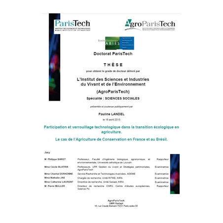 Participation et verrouillage technologique dans la transition écologique en agriculture