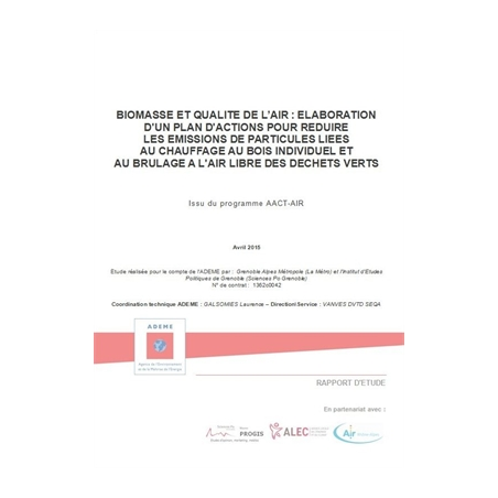 Réduire les émissions de particules du chauffage au bois individuel et du brûlage à l'air libre des déchets verts 