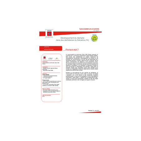 Développement du réemploi dans des déchèteries du Calvados (14)