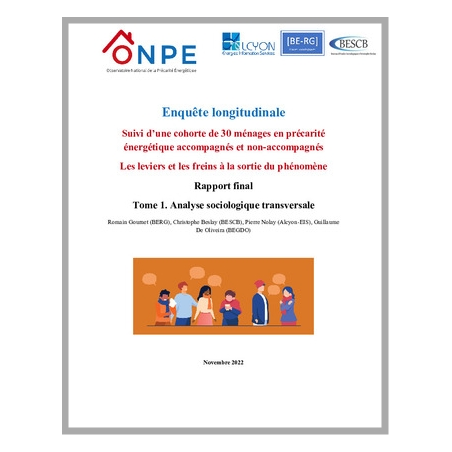 Enquête longitudinale - Les leviers et les freins à la sortie de la précarité énergétique