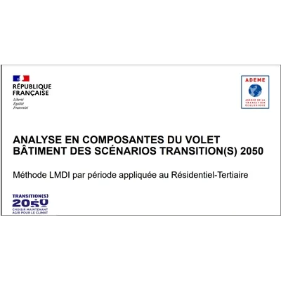 Analyse en composantes du volet Bâtiment des scénarios Transition(s) 2050 Saison 1