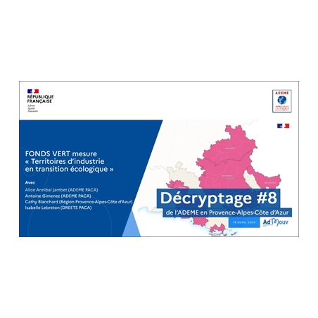 Décryptage 8 PACA : territoires d'industrie en transition écologique