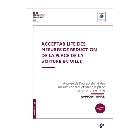 Acceptabilité des mesures de réduction de la place de la voiture 