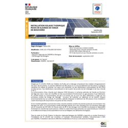 Installation solaire thermique pour un élevage de veaux de boucherie à Naizin (56) - Bretagne