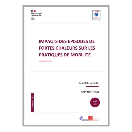Impact des épisodes de fortes chaleurs sur les pratiques de mobilité 