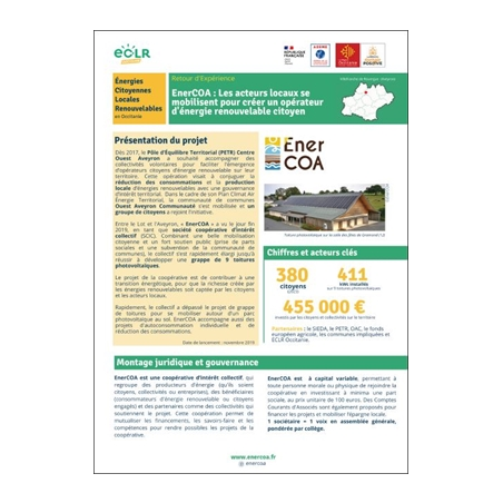 EnerCOA : les acteurs locaux se mobilisent pour créer un opérateur d'énergie renouvelable citoyen en Aveyron