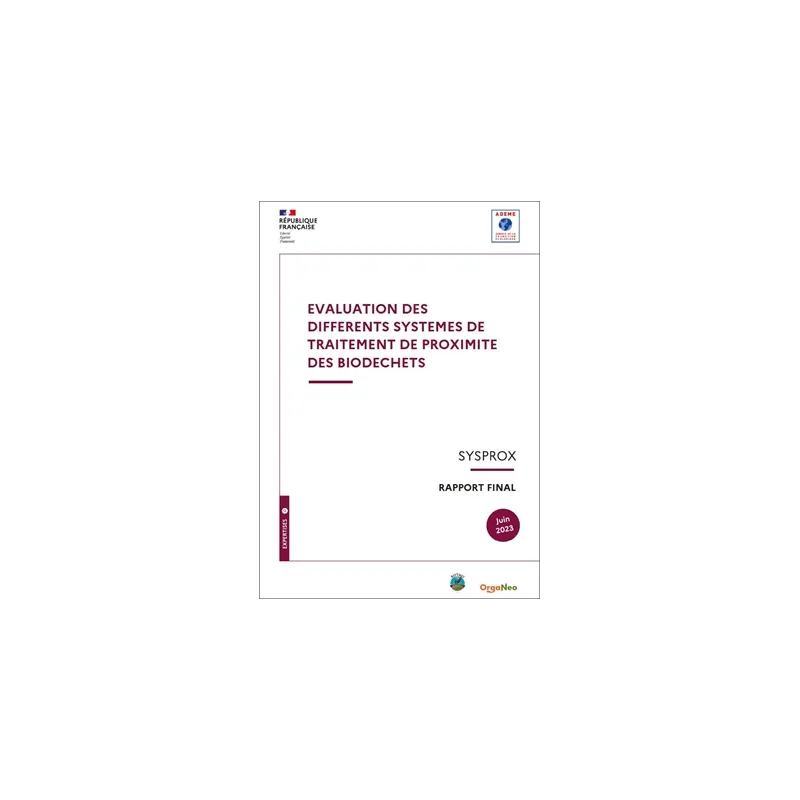La librairie ADEME - Évaluation des différents systèmes de traitement ...