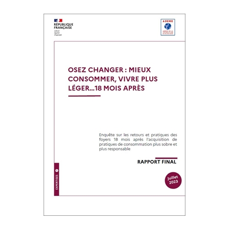Osez changer : mieux consommer, vivre plus léger… 18 mois après