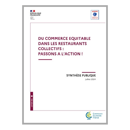 De commerce équitable dans les restaurants collectifs : passons à l'action!
