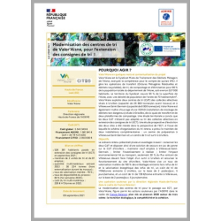 Modernisation des centres...