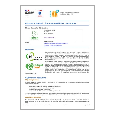 Restaurant Engagé : éco-responsabilité en restauration