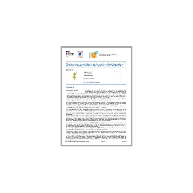 Plateforme de récupération et stockage d'invendus à Marseille