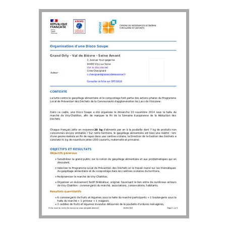 Organisation d'une Disco Soupe