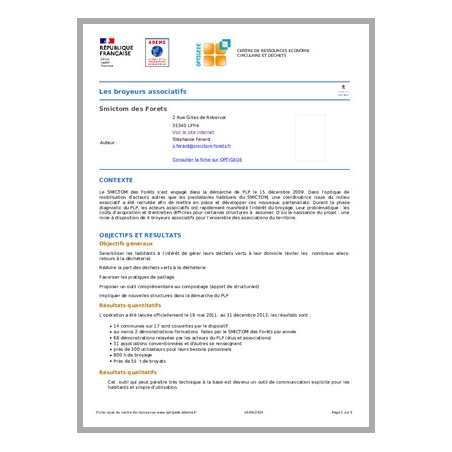 Les broyeurs associatifs
