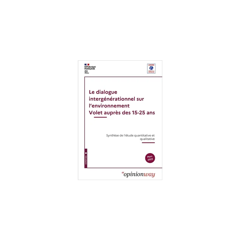 La librairie ADEME - Les jeunes et le dialogue intergénérationnel sur l ...