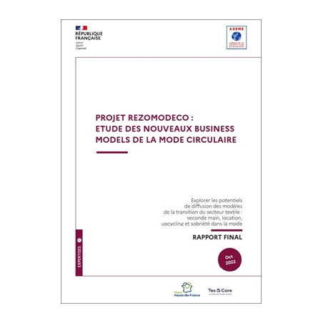 Projet REZOMODECO : étude des nouveaux BUSINESS MODELS de la mode circulaire