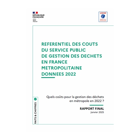 Référentiel des coûts du service public de gestion des déchets en France métropolitaine