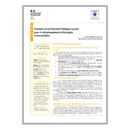 Création d'une Société Publique Locale pour le développement d'énergies renouvelables