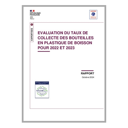 Evaluation du taux de collecte des bouteilles en plastique de boisson pour 2022 et 2023
