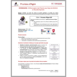 ECOQUALINA : Pruneau d'Agen