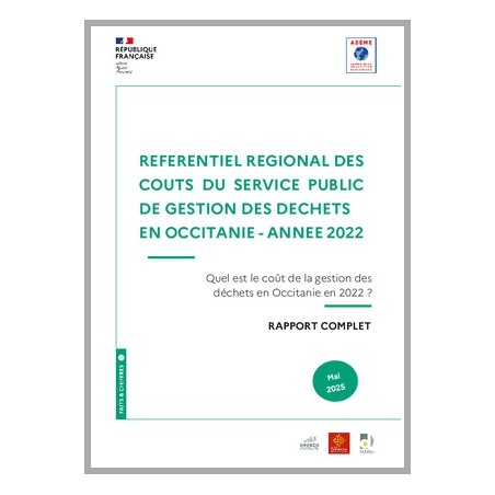 Référentiel régional des coûts du service public de gestion des déchets en Occitanie - Année 2022