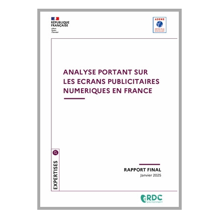 Analyse portant sur les écrans publicitaires numériques en france
