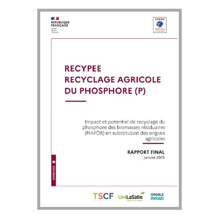 RECYPEE : recyclage agricole du phosphore (P) 