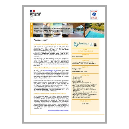 Fonds Tourisme Durable : l'Exemplarité du Prea Gianca *** à Bonifacio (Corse)