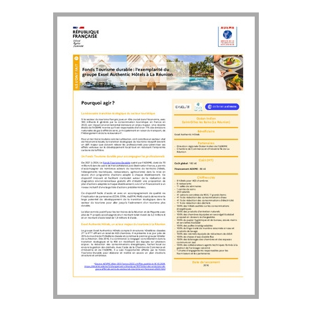 Fonds Tourisme Durable : l'exemplarité du groupe Exsel Authentic Hôtels (La Réunion)