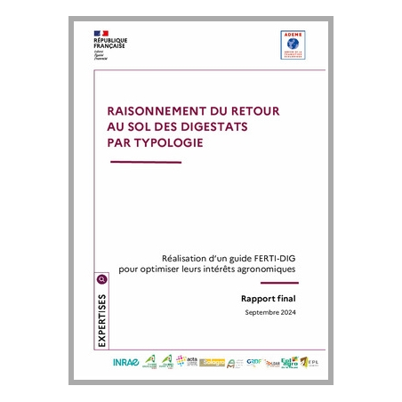 Raisonnement du retour au sol des digestats par typologie 