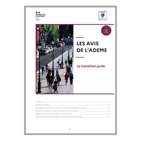 AVIS de l'ADEME - La transition juste