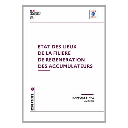 Etat des lieux de la filière de régénération des accumulateurs