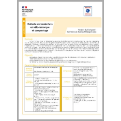 Collecte de biodéchets en vélo-remorque et compostage - Bretagne
