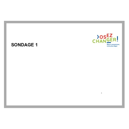 Osez changer : webinaire et présentation des résultats