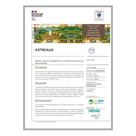 ASTREAUX - Solutions sobres pour une gestion et un traitement durable des eaux usées et pluviales