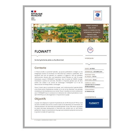 FLOWATT - Ferme hydrolienne pilote au Raz Blanchard